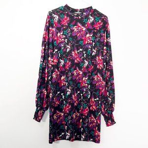 Zara Long Sleeve Floral Mini Dress